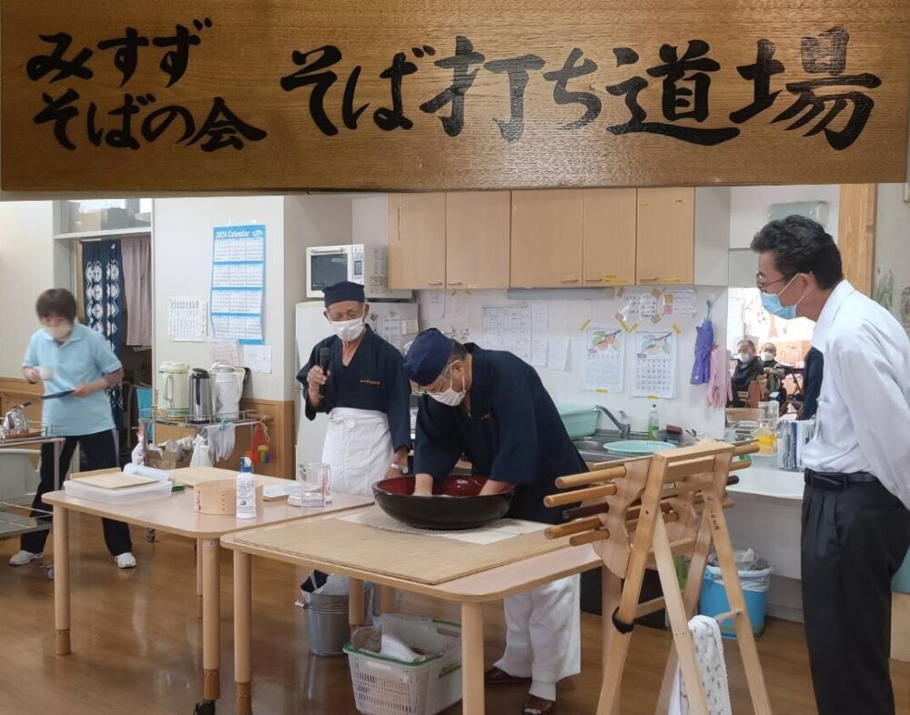 蕎麦打ち実演