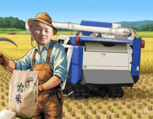 新米の収穫