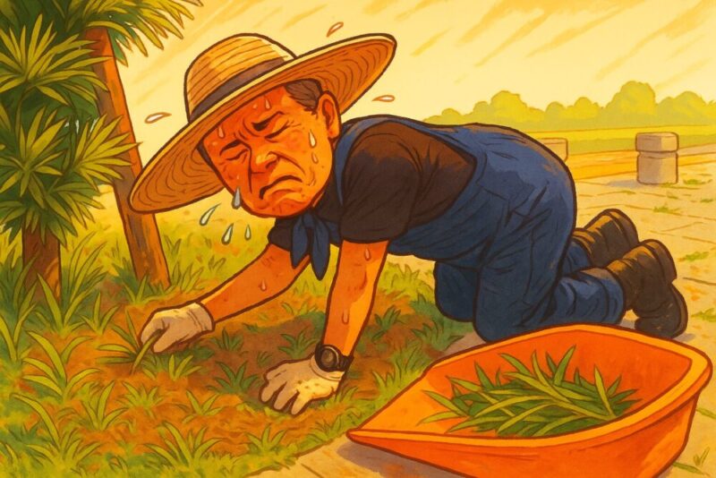 草むしり作業