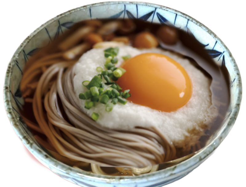 月見とろろ蕎麦