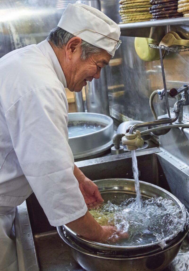 水洗い〆